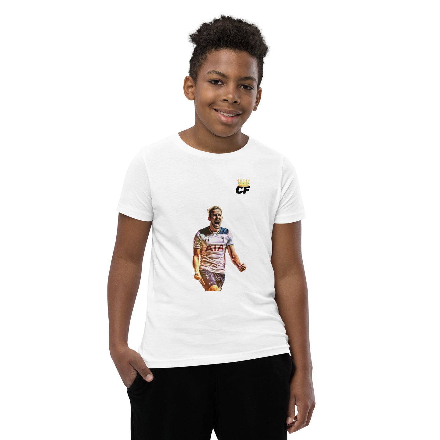 Youth Harry Kane Coldest Football Short Sleeve T-Shirt